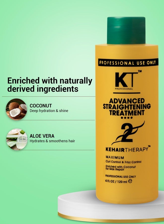 KT Professional Deep Cleansing Advanced Straightening Treatment Advanced Straightening Technology for Maximum Penetration Sulfate Free Paraben Free 120ml. - Image 2