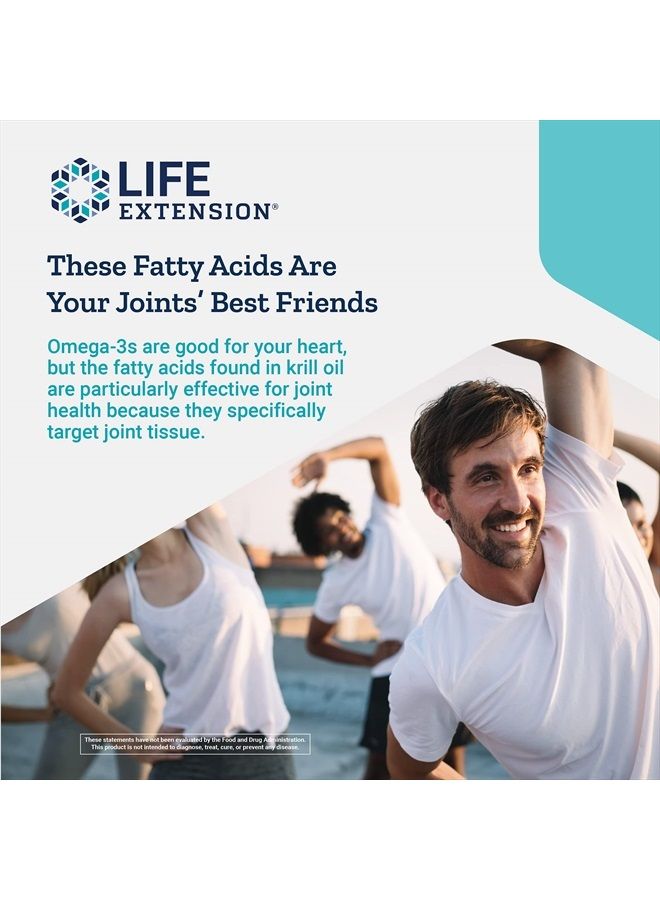 Life Extension Krill Healthy Joint Formula - 30 Softgels - Image 5