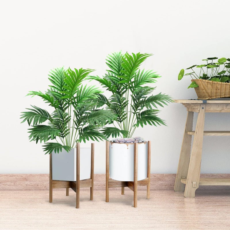 Beebel 30 Artificial Palm Plants Leaves Tropical Greenery Bush Imitation Faux Fake Palm Tree Leaf for Home Kitchen Party Flowers Arrangement Wedding Decorations - Image 4