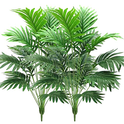 Beebel 30 Artificial Palm Plants Leaves Tropical Greenery Bush Imitation Faux Fake Palm Tree Leaf for Home Kitchen Party Flowers Arrangement Wedding Decorations - Image 1
