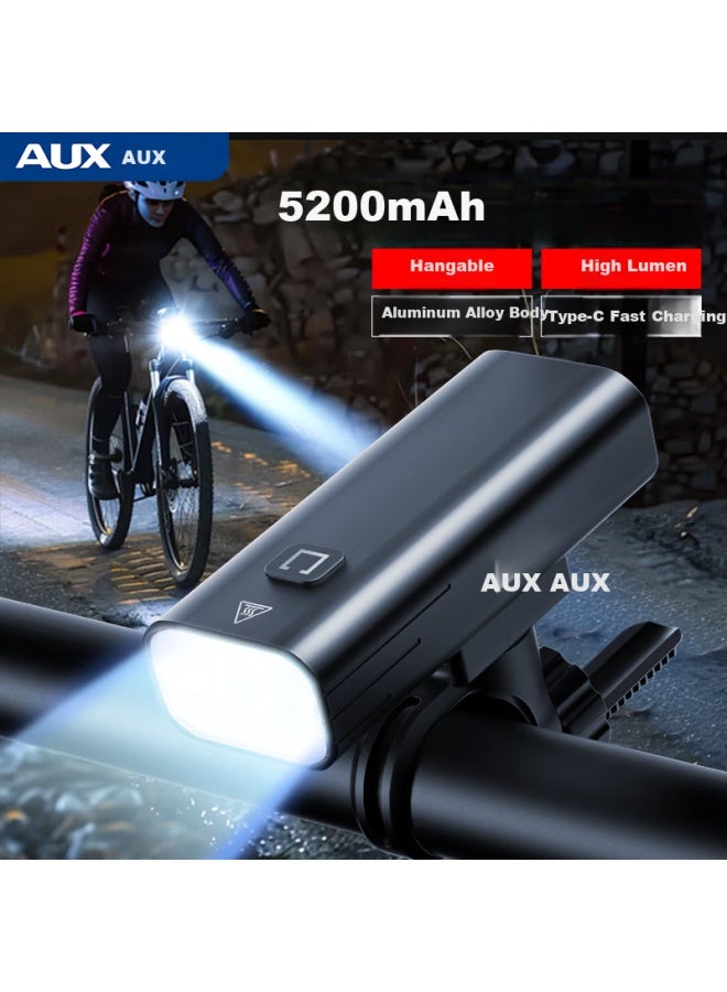 Aux Bicycle Night Riding Hanging Front Light Rechargeable Night Cycling Illumination Flashlight For Road And Mountain Bikes - Image 1