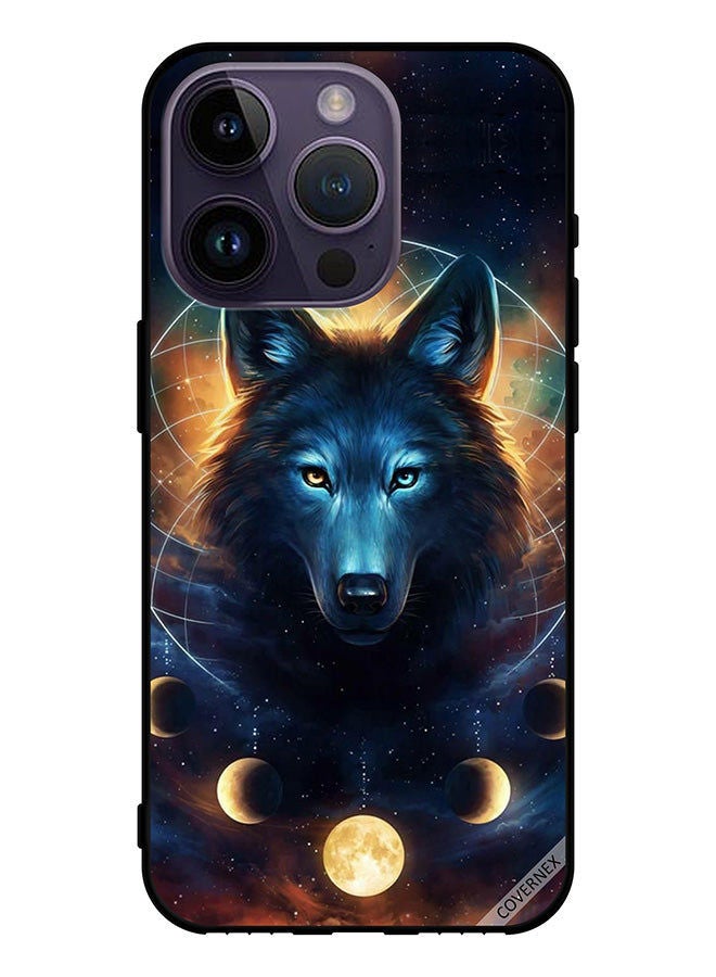 Covernex Protective Case Cover For Apple iPhone 14 Pro Wolf In Space - Image 1