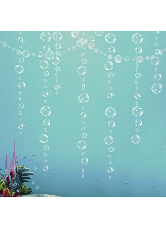 Decor365 Decor365 Under The Sea Party Decorations White Bubble Garlands Little Mermaid Birthday Decoration Bday Hanging Streamer Beach Banner Underwater Backdrop Kids Ocean Party Supplies  - Image 1