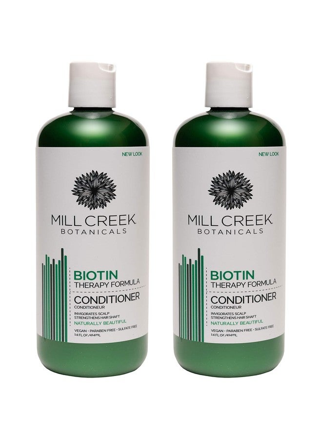 Mill Creek Biotin Conditioner, Natural and Organic, 14 fl. oz. (Pack of 2)