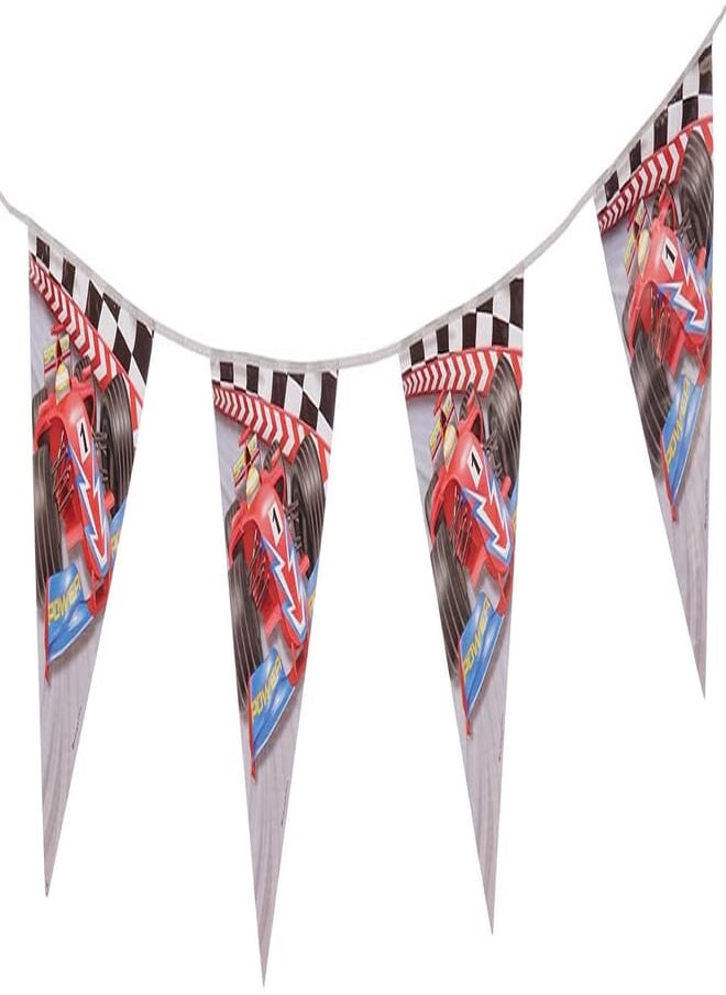 Party - Party race car print party banner, 10332/1 multi color - Image 1