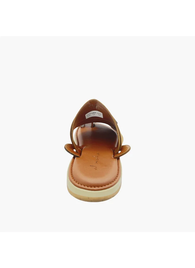 Al Waha Men's Textured Slip-On Arabic Sandals