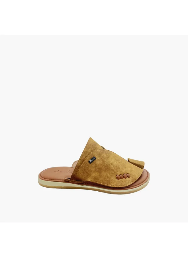 Al Waha Men's Textured Slip-On Arabic Sandals