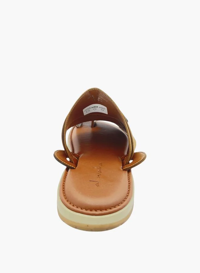 Al Waha Textured Slip-On Arabic Sandals