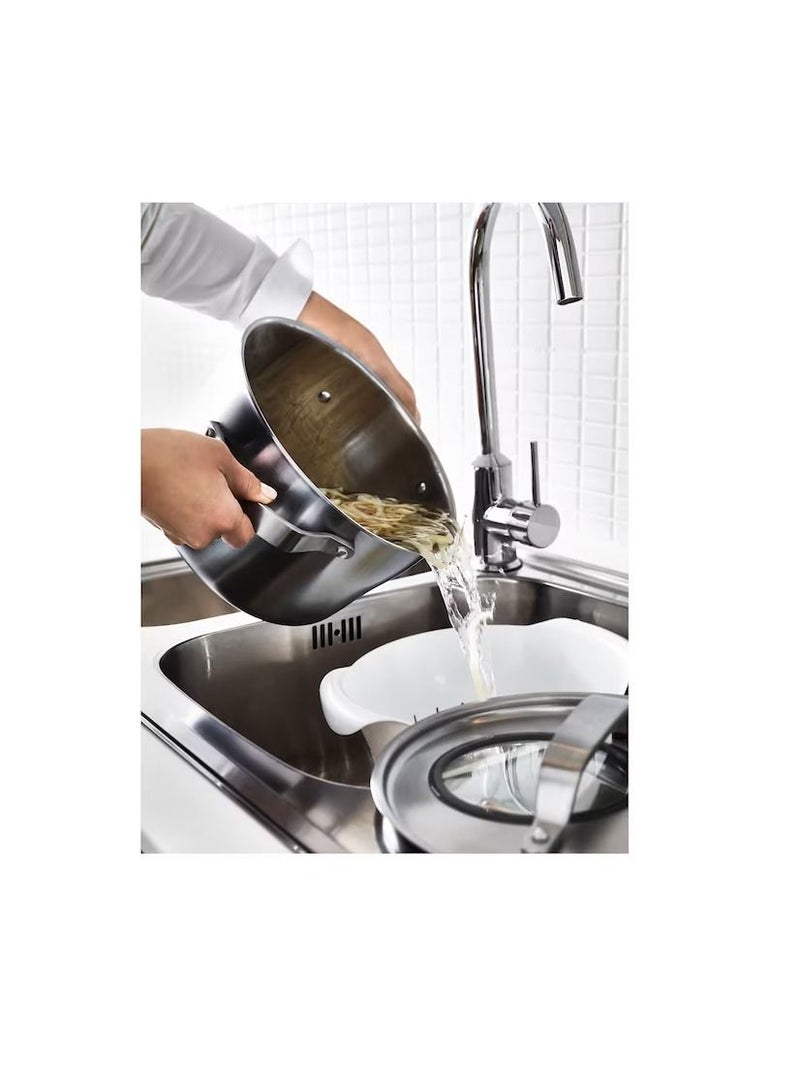 قدر مع غطاء، ستنلس ستيل / رمادي 5.5 لتر - Image 3