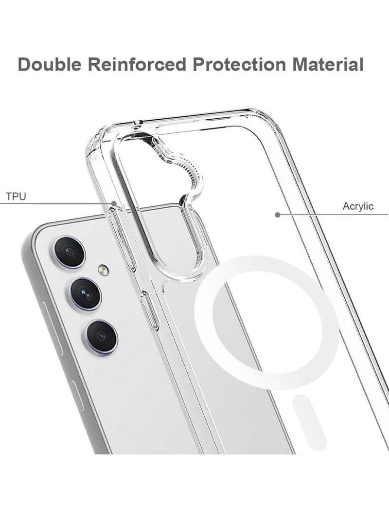 MIGOFAST Case for Samsung Galaxy S24 5G 2024, Magnetic Cover Compatible with MagSafe, Hard Back Slim Shockproof Bumper, Support Wireless Charging - Image 4