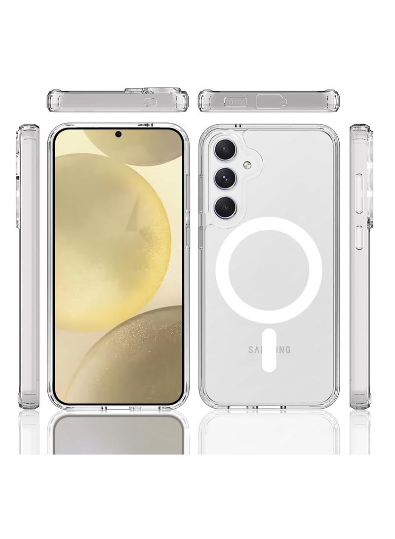 MIGOFAST Case for Samsung Galaxy S24 5G 2024, Magnetic Cover Compatible with MagSafe, Hard Back Slim Shockproof Bumper, Support Wireless Charging - Image 5