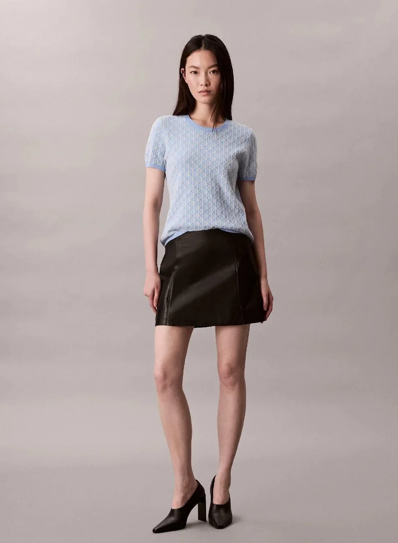 Calvin Klein Frozen Fjord Knit Cap Sleeve Baby Tee for Women | Best Price UAE