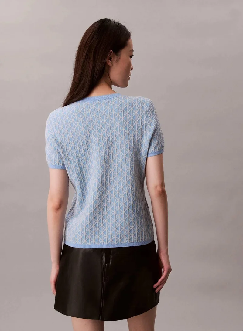 Calvin Klein Frozen Fjord Knit Cap Sleeve Baby Tee for Women | Best Price UAE