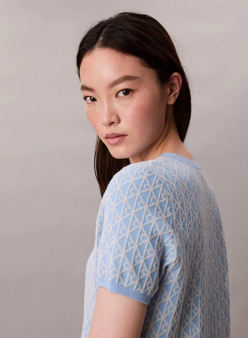 Calvin Klein Frozen Fjord Knit Cap Sleeve Baby Tee for Women | Best Price UAE