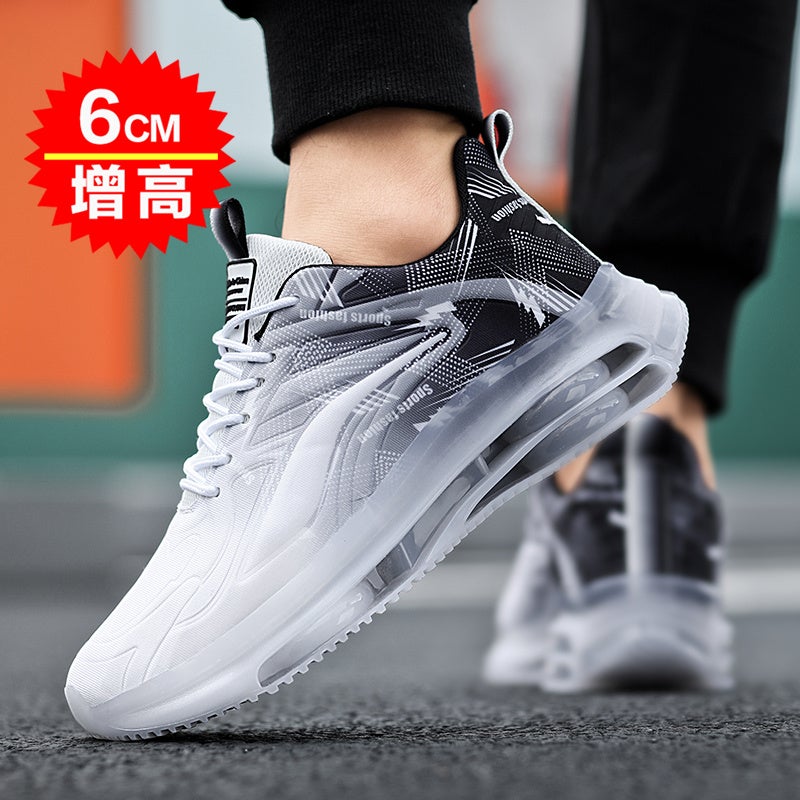 Sports Shoes for Men in Summer, Breathable Mesh Shock-Absorbing Large Size Men''s Shoes, Youth Running Shoes, Student Heightening Casual Running Shoes - Image 1