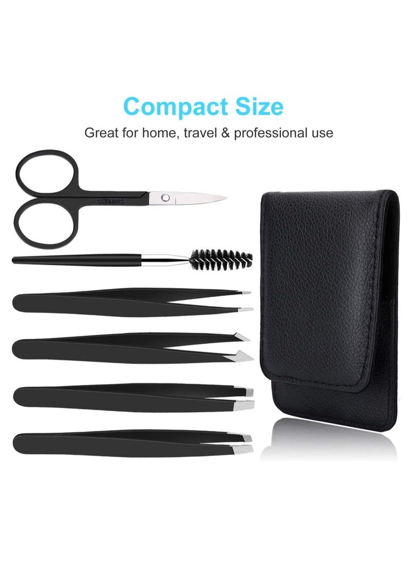 Generic Professional Eyebrow Tweezers Set for Women and Men, Premium Stainless Steel Tweezer Kit, Tweezers Precision for Ingrown Hair, Facial Hair, Eyebrows Plucking - Image 2