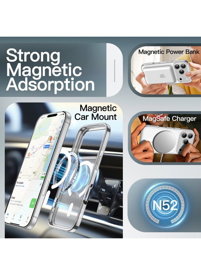 Jetech Magnetic Case for iPhone 17 Pro Max 6.9-Inch Compatible with MagSafe, Translucent Matte Back Slim Minimalist Shockproof Phone Cover (Frosted Clear) - Image 3