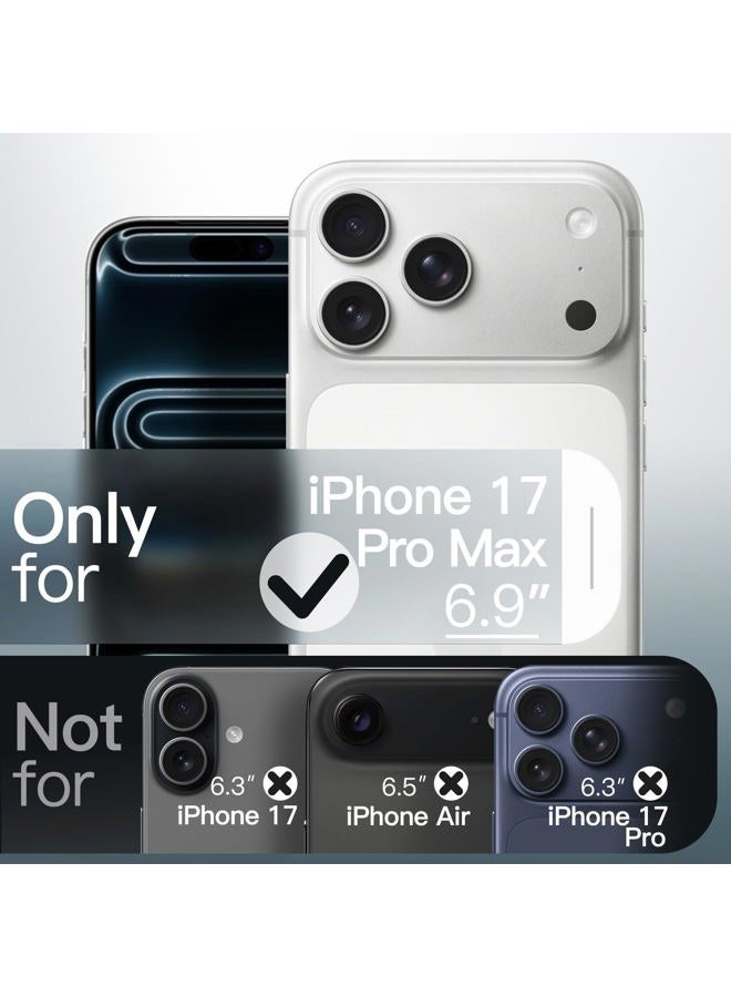 Jetech Magnetic Case for iPhone 17 Pro Max 6.9-Inch Compatible with MagSafe, Translucent Matte Back Slim Minimalist Shockproof Phone Cover (Frosted Clear) - Image 2