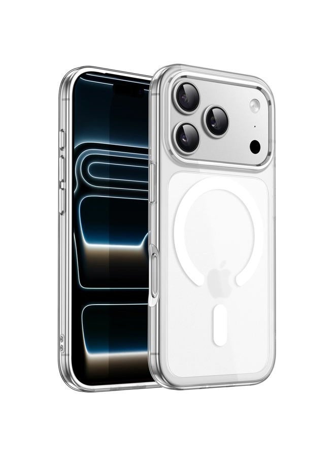 Jetech Magnetic Case for iPhone 17 Pro Max 6.9-Inch Compatible with MagSafe, Translucent Matte Back Slim Minimalist Shockproof Phone Cover (Frosted Clear) - Image 1