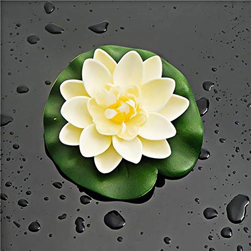 VAGMI VAGMI Multicolor Assorted Artificial Flower Plant Indoor Floating Lotus Flower Artificial Flowerpck of 2  - Image 2