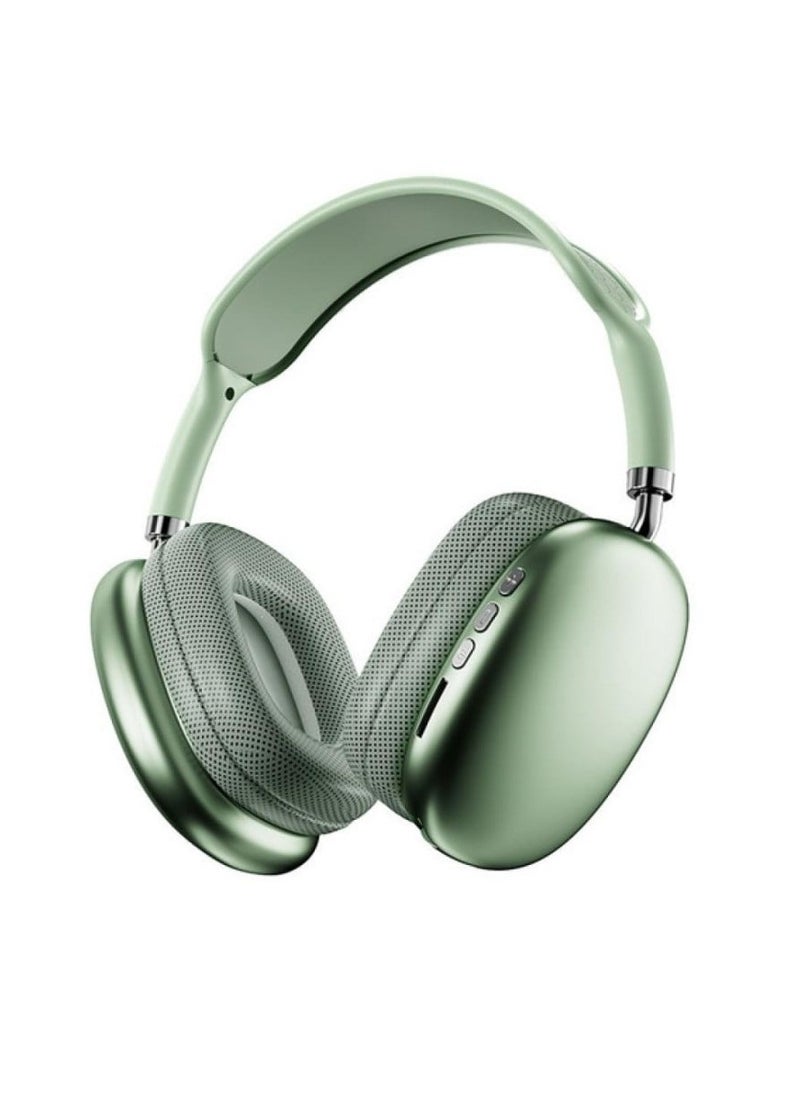 P9 - Bluetooth Over-Ear Headphones Green - Image 1