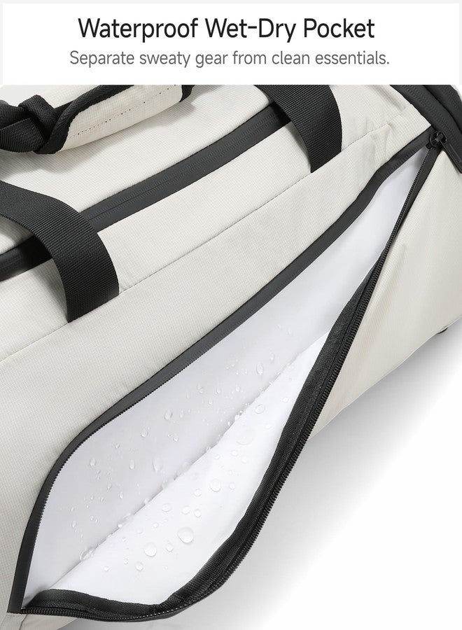 LUGGEX Duffel Bag Gym Bag with Shoe Compartment & Wet Pocket, 40L Expandable Duffle Bag for Travel, Lightweight Water-Resistant Carry On Weekender Bag for Gym, Overnight Trips (TDX-Pro, Black) - Image 3