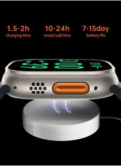 Generic X8 Ultra is a smart watch with a stylish design with three buttons. It contains a full -touch color screen, very wide, 2.02 inches with a very narrow and super accurate screen edges  - Image 2