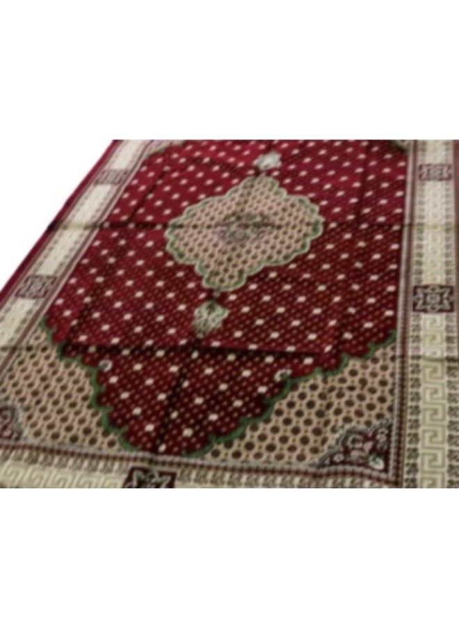 Premium Turkish velvet rug and carpet, beautiful 3D striped fabric rug, ideal for travel, camping, long walks, and outdoor activities. Striped rug measuring 400 x 200 cm. - Image 2