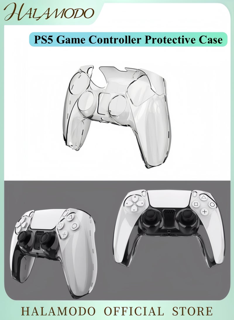 HALAMODO PS5 Game Controller Transparent Protective Case Thin Controller Protective Cover Shell Skin Controller Gamepad Protector for PS5 Controller BDM 010 & BDM 020  - Image 1