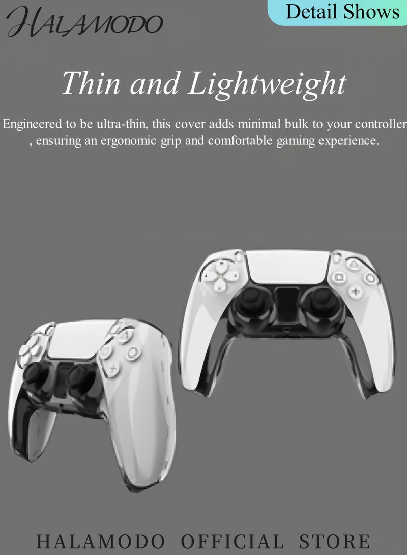 HALAMODO PS5 Game Controller Transparent Protective Case Thin Controller Protective Cover Shell Skin Controller Gamepad Protector for PS5 Controller BDM 010 & BDM 020  - Image 4