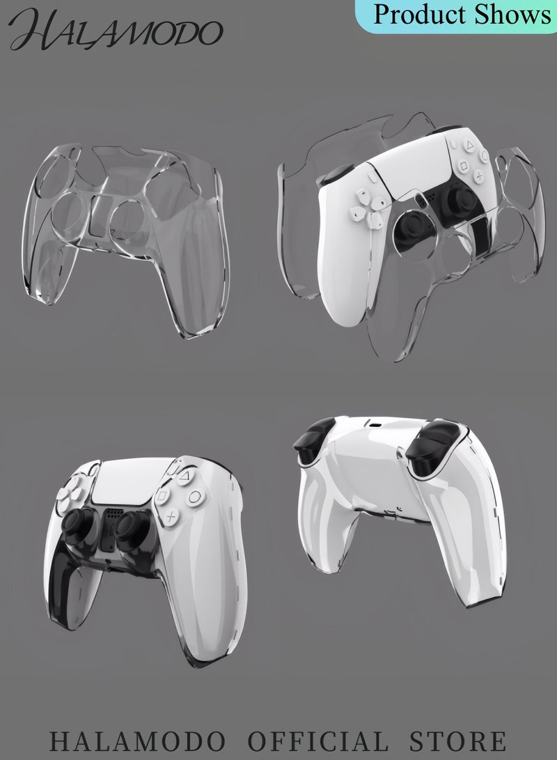 HALAMODO PS5 Game Controller Transparent Protective Case Thin Controller Protective Cover Shell Skin Controller Gamepad Protector for PS5 Controller BDM 010 & BDM 020  - Image 5