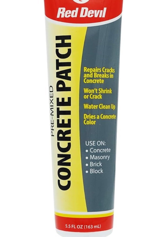 Red Devil 0645 Pre-Mixed Concrete Patch Squeeze Tube - 5.5 oz - Image 1