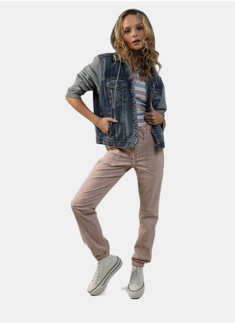 AE Classic Denim Mixed Media Jacket