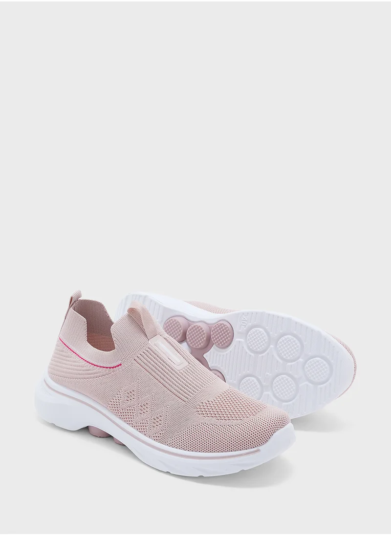 Ginger Sporty Knit Slip On Comfort Shoes