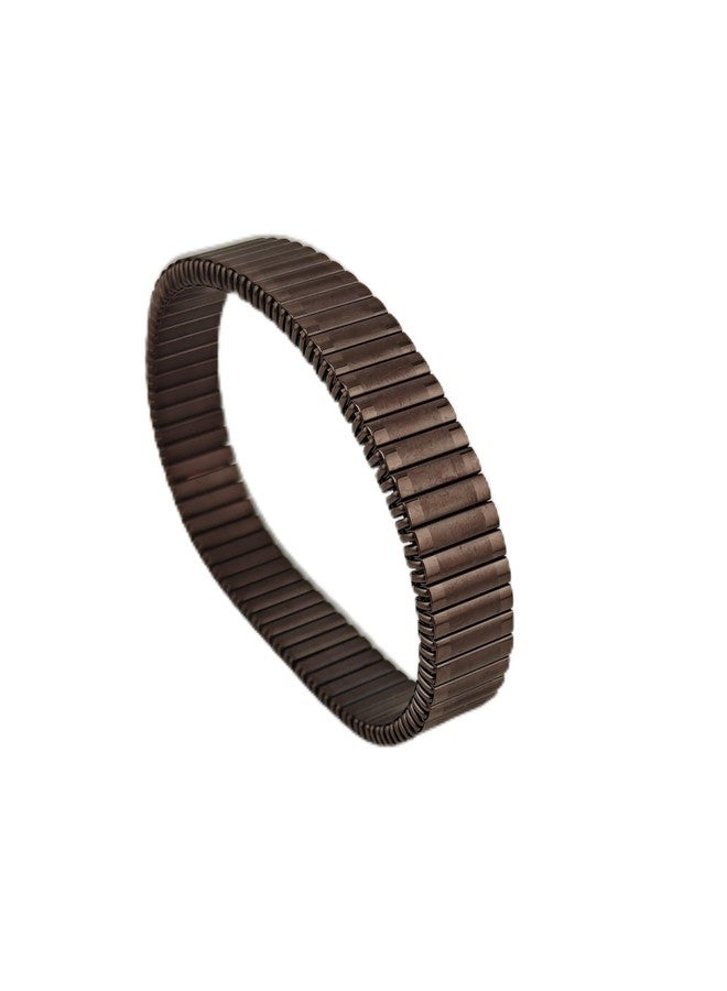SWISSO Stretchable Stainless Steel Link Bracelet | Flexible Expansion Wristband for Everyday Comfort and Stylish Bracelet (Brown) - Image 1
