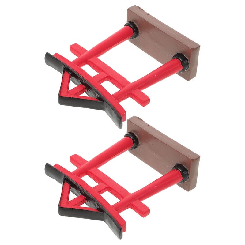 Japanese Mini Torii Gate Resin Sculpture 2pcs Zen Garden Bonsai Decor Micro Landscape - Image 2