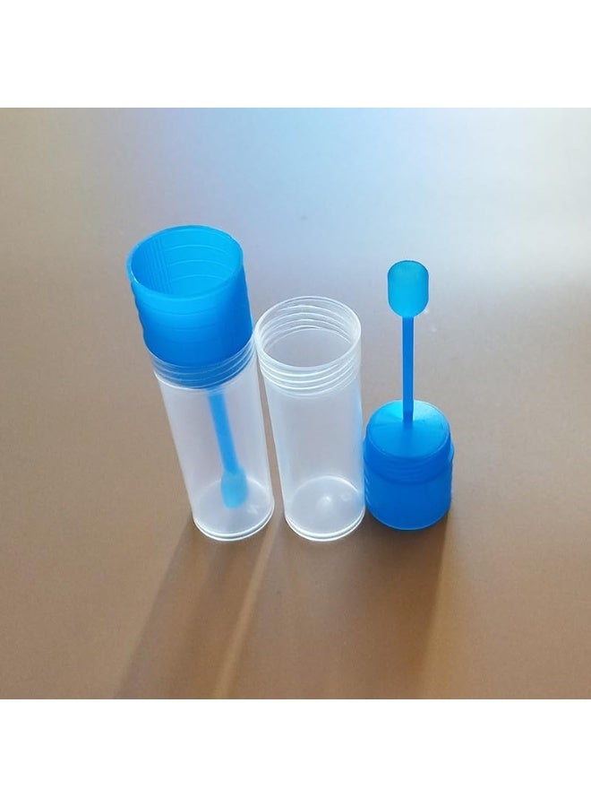 ChicAbode 25 15ml small collection cups, plastic collection cups, transparent plastic material, and collection containers with spoon lids - Image 2