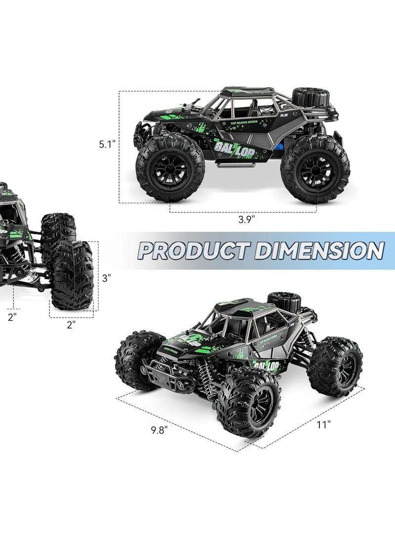 Gallop High Speed RC Monster Truck -  4WD Off-Road Remote Control Car 22km/h, All Terrain Vehicle with Rechargeable Batteries, LED Lights & 2.4GHz Control for Adults & Kids - Image 4