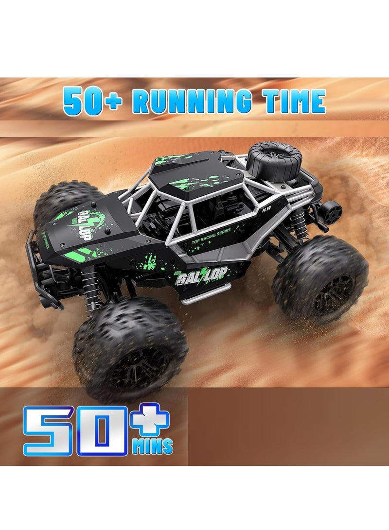 Gallop High Speed RC Monster Truck -  4WD Off-Road Remote Control Car 22km/h, All Terrain Vehicle with Rechargeable Batteries, LED Lights & 2.4GHz Control for Adults & Kids - Image 2