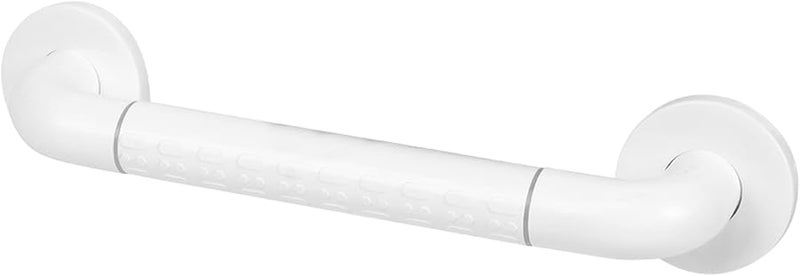 White Stainless Steel Bath Grab Bar Hand Rail 15 7in Safety Shower Handle - Image 4