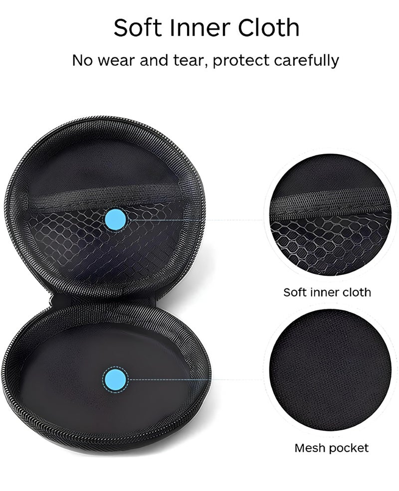 skysia Earphone Carry Case – Hard Shell Travel Pouch Organizer for Earbuds, Cables, Pen Drives & SD Cards | Compact, Anti-Scratch, Shockproof Storage Case (Black, Pack of 2) - Image 5