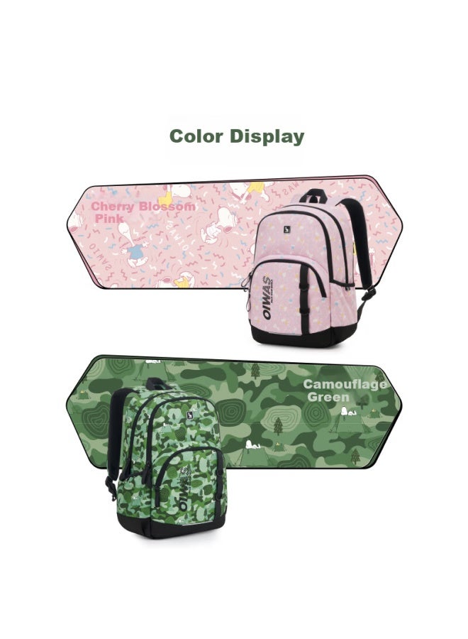 Oiwas Children's Backpack For Grades 1-6 Boys And Girls Large Capacity Snoopy Collaboration School Bag Sakura Pink Jd Self-operated - Image 5