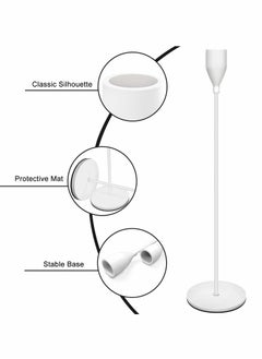 KASTWAVE 3 Pcs Candle Holders for Taper Candles, Decorative Candlestick Holder for Wedding, Dinning, Party, Fits 3/4 inch Thick Candle&Led Candles  - Image 5