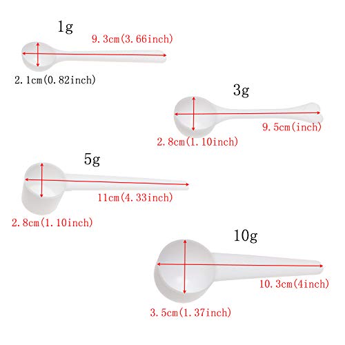 ONLYKXY 1/3/5/10g Measuring Spoons Coffee Protein Milk Powder Scoops Spoon Kitchen Tools - Image 2