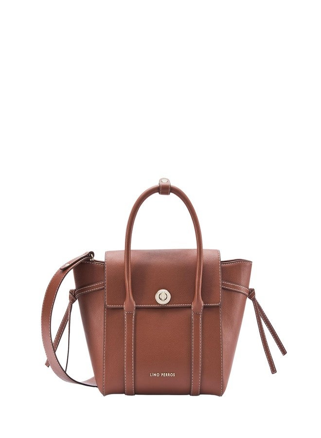 Lino Perros Ella Iris Tan Satchel - Image 1