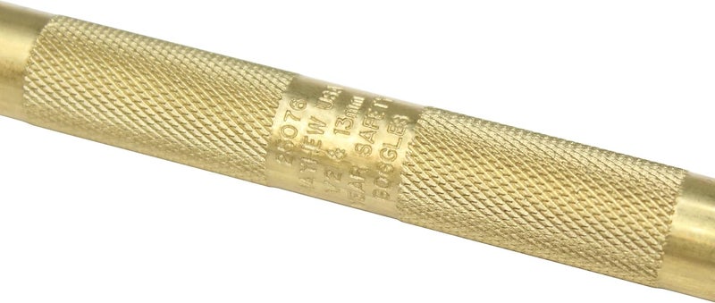 Mayhew Tools 25076 Brass Knurled Drift Punch, 1/2" - 13 mm x 7" - Image 3