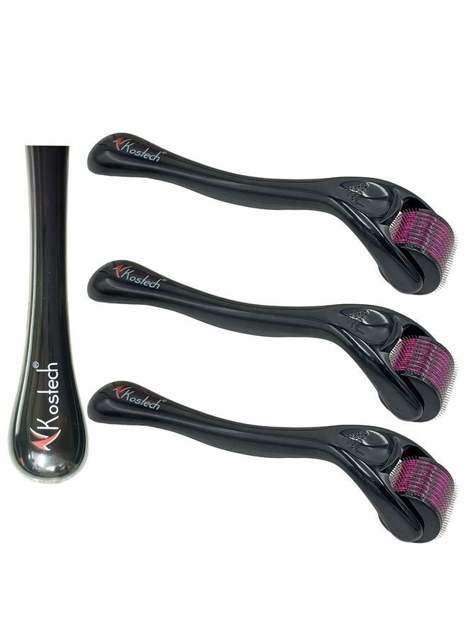 Kostech رولر ديرما (Kdr) بإبر من سبائك التيتانيوم 2.5 مم 540 إبرة عبوة من 3 رولرات ديرما - Image 2