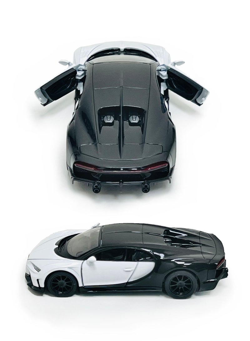Kinsmart Bugatti Chiron Super sport Car Die Cast Metal Doors Openable Pull Back Action Toy - Image 3