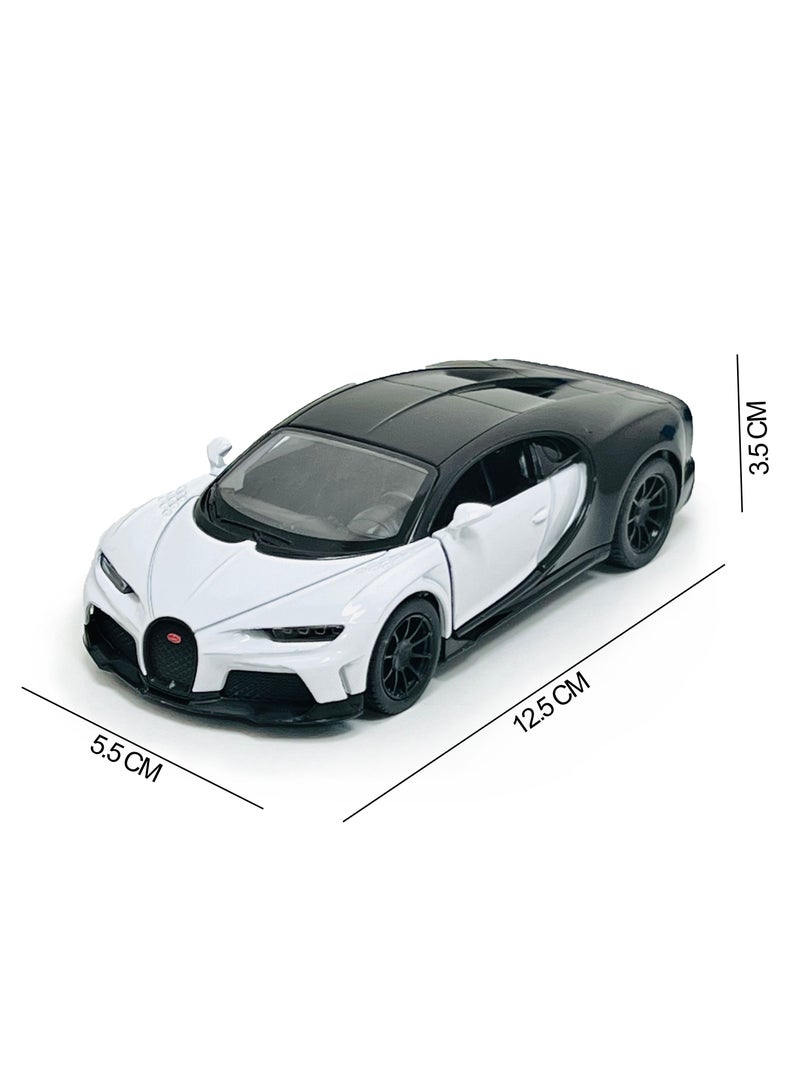 Kinsmart Bugatti Chiron Super sport Car Die Cast Metal Doors Openable Pull Back Action Toy - Image 4