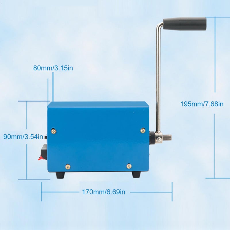 Hand Crank Generator 20W Manual Phone Charger 2000rpm Power Station For Household Outdoor Emergency - Image 3